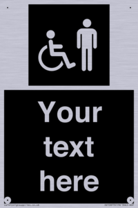 Custom information: black panel disabled and male